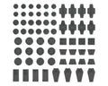 Bandai 30MM Customize Material Decoration Parts #1 (Grey) - BAS2733960