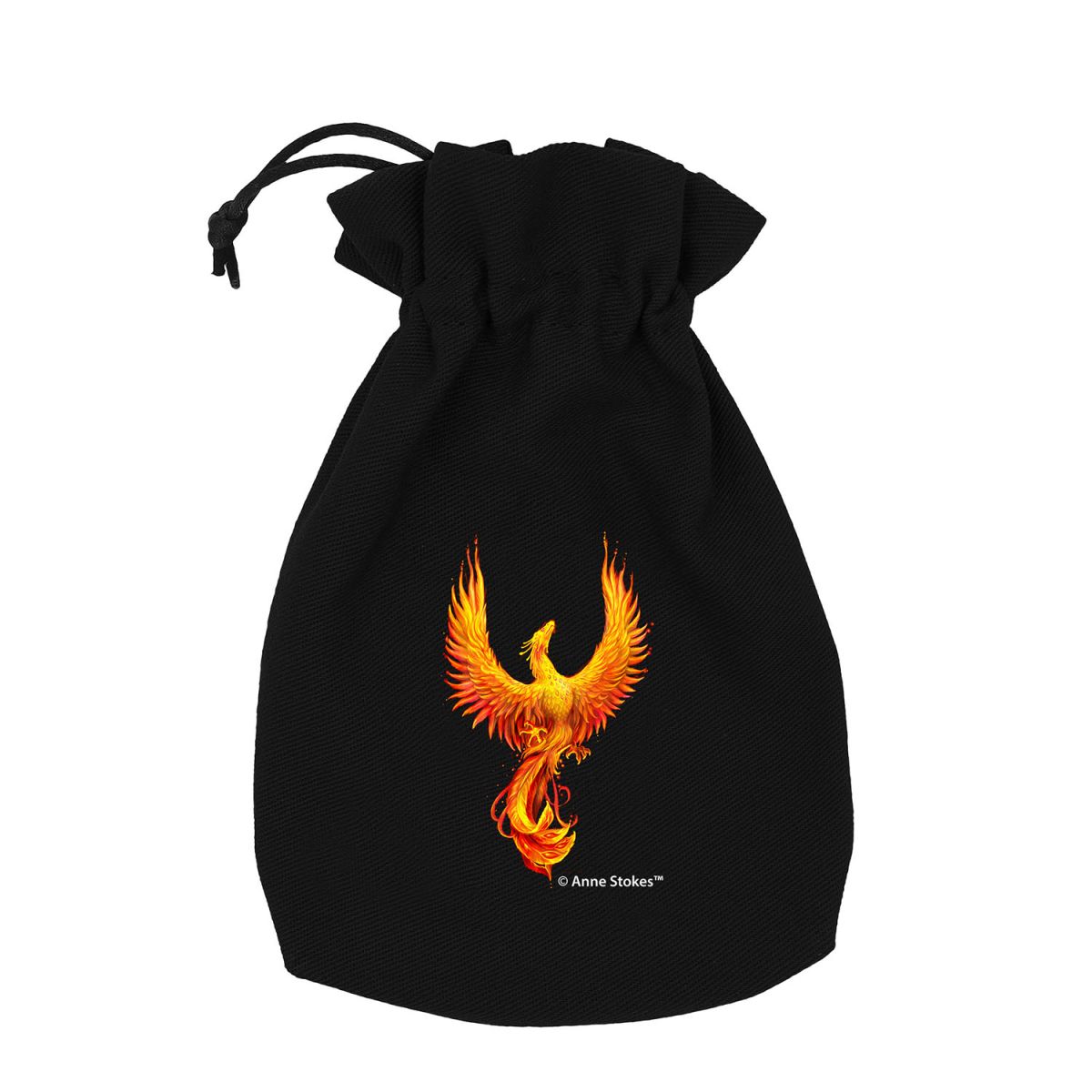 Q Workshop BAST206 Anne Stokes Dice Pouch: Phoenix (9250513191149)