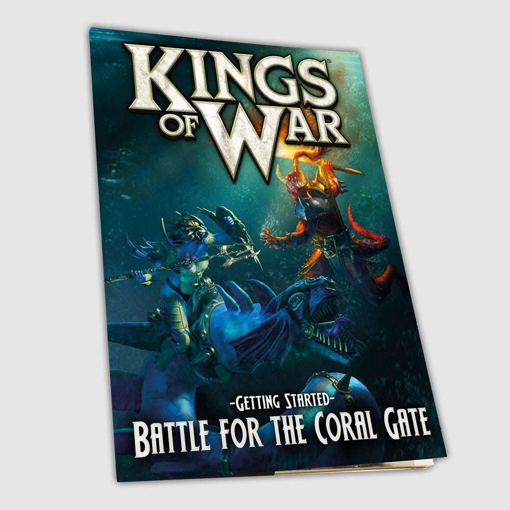 Mantic Games MGKWM127 Kings of War 2 Player Starter Set Battle For The Coral Gate
