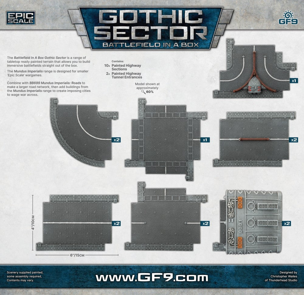 Gale Force 9 BB688 Battlefield in a Box Gothic Sector Mundus Imperialis Highways