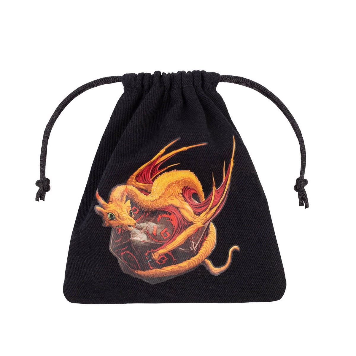 Q Workshop Dragon Black & adorable Dice Bag
