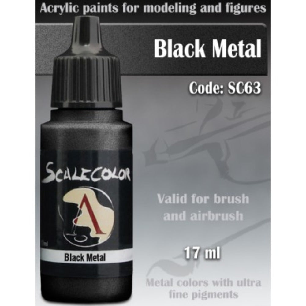Scale 75 Scalecolor Metal n Alchemy Black Metal 17ml (3)