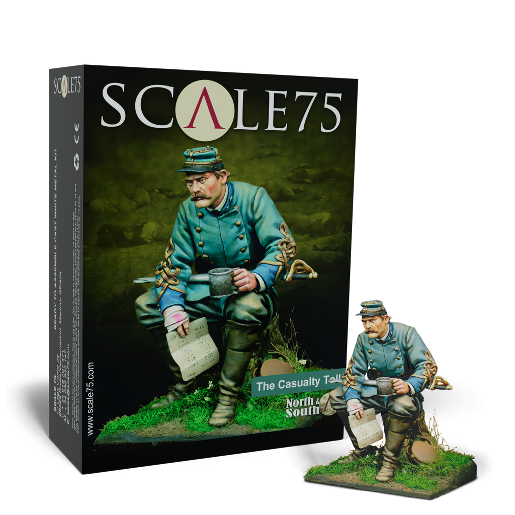 Scale 75 Figures North and South Casualty Toll 75mm (2)