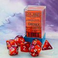 Chessex Gemini Orange-Purple/White Polyhedral 7