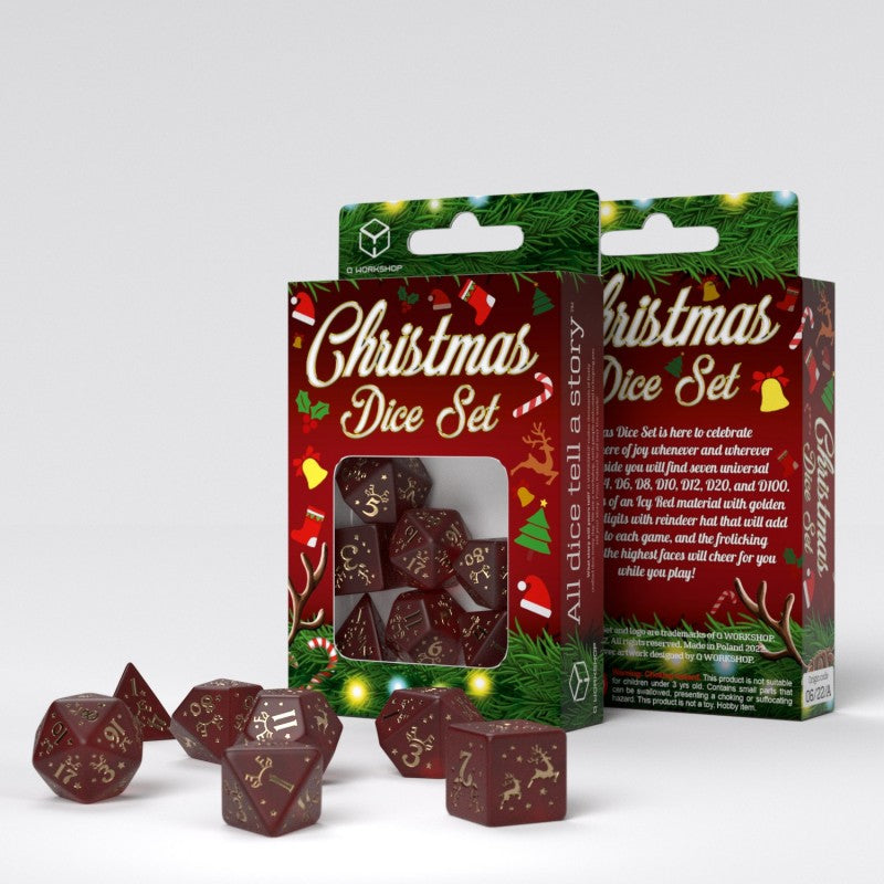 Q Workshop Christmas Dice Set 2022 edition