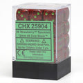 Chessex Speckled 12mm d6 Strawberry Dice Block (36 dice)