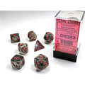 Chessex Translucent Polyhedral Smoke/red 7-Die Set