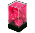 Chessex Opaque Polyhedral Pink/white 7-Die Set