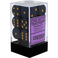Chessex Speckled 16mm d6 Golden Cobalt Dice Block (12 dice)