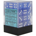 Chessex Frosted 12mm d6 Blue/white Dice Block (36 dice)