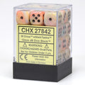 Chessex Festive 12mm d6 Circus/black Dice Block (36 dice)