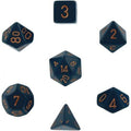 Chessex Opaque Polyhedral Dusty Blue/copper 7-Die Set