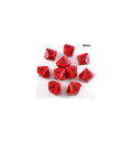 Chessex Opaque Red/black Set of Ten d10s