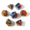 Chessex Gemini Polyhedral Blue-Red/gold 7-Die Set