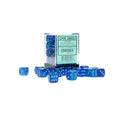 Chessex CHX26863 Gemini Blue/Light Blue Luminary D6 Set of 36 (12mm) (9250465317101)