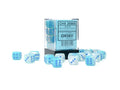 Chessex Gemini 12mm d6 Pearl Turquoise-White/blue Luminary Dice