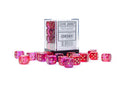 Chessex Gemini 12mm d6 Translucent Red-Violet/gold Dice Block