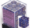 Chessex Lustrous 12mm d6 Purple/gold Dice Block (36 dice)