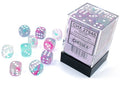 Chessex Nebula 12mm d6 Wisteria/white Luminary Dice Block (36