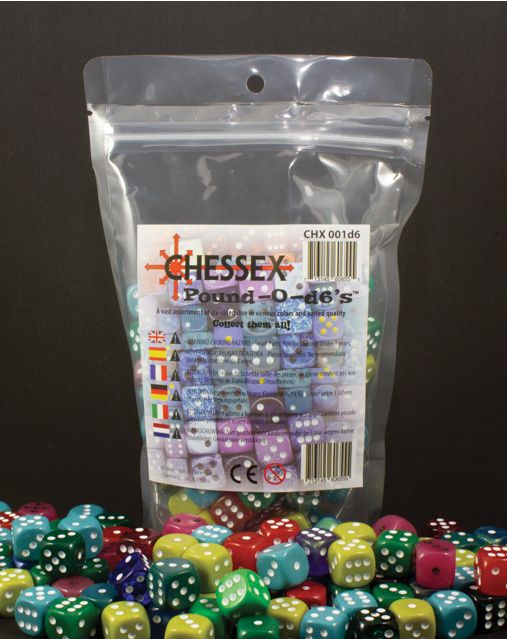 Chessex Pound-O-d6 (approx 80-100 d6 Dice)