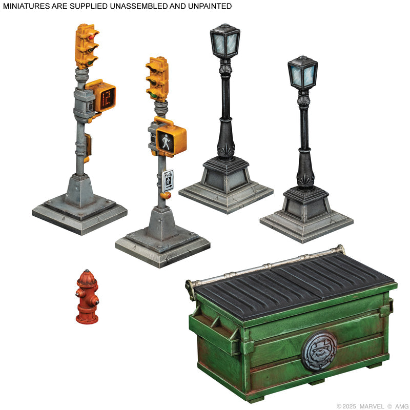 Atomic Mass Games CPE06EN Marvel Crisis Protocol NYC City Block Terrain Collection