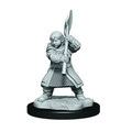 WizKids Critical Role Unpainted Miniatures Dwarf Dwendalian Empire Fighter Female - WZK90383