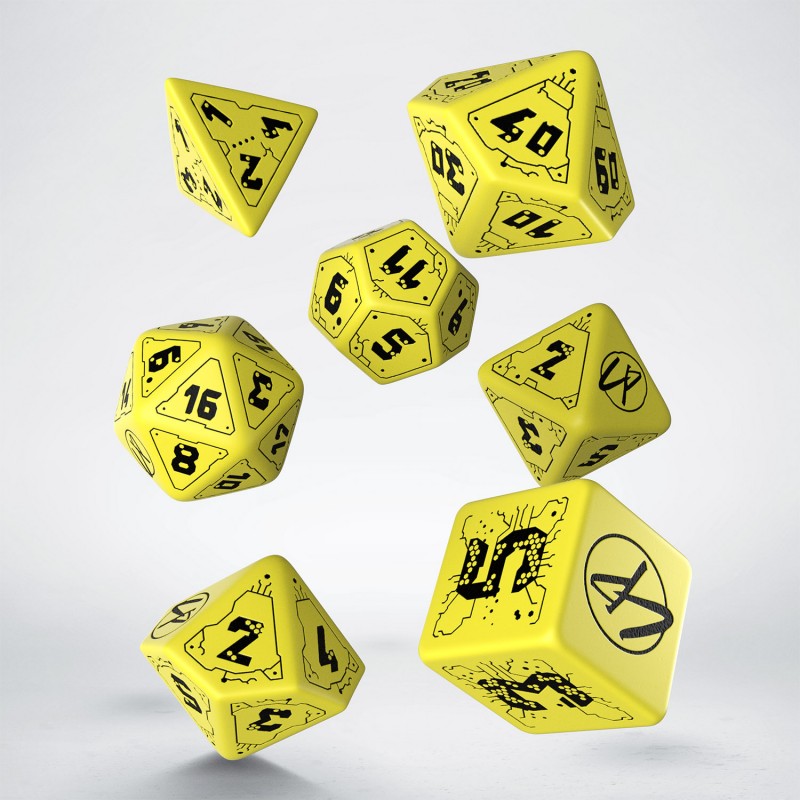Q Workshop Cyberpunk Red Dice Set: Danger Zone