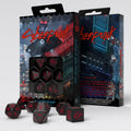 Q Workshop Cyberpunk Red Dice Set Blood over Chrome