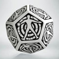 Q Workshop D12 White & black Hit Location die
