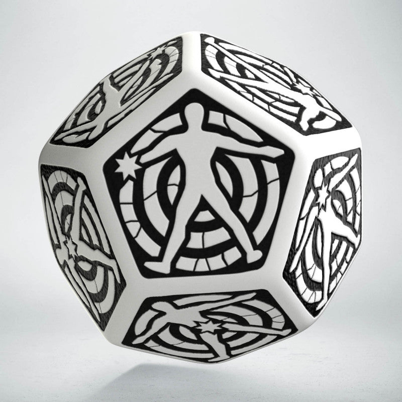 Q Workshop D12 White & black Hit Location die
