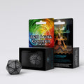 Q Workshop D20 Level Counter Black & white Die