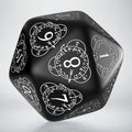 Q Workshop D20 Level Counter Beige & black Die