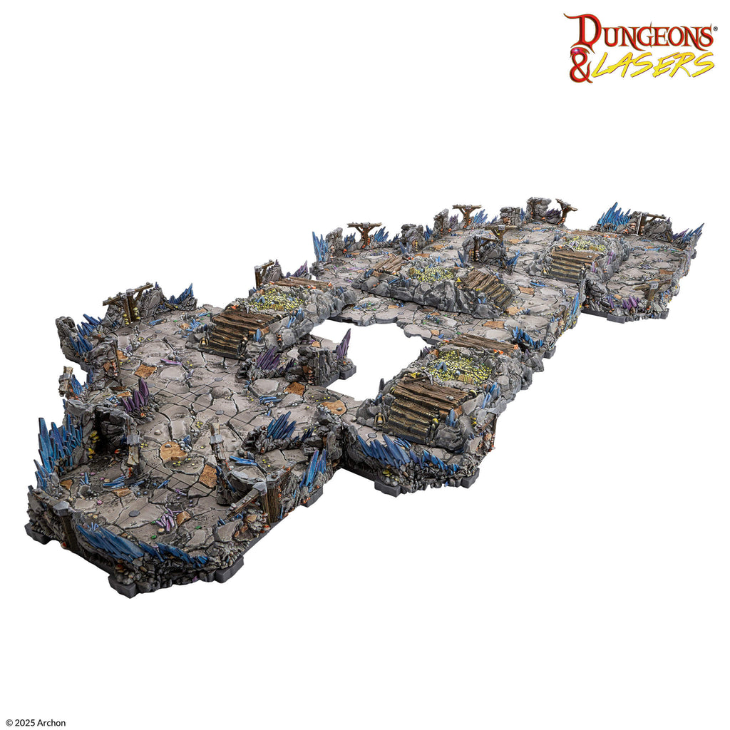 Archon Studio DNL0113 Dungeons & Lasers PrismaCast Pre-Painted Terrain Deep Mines Pre-Painted