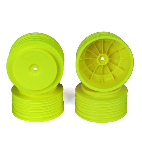 DE Racing DER-PS4-LY SpeedLine PLUS Short Course Wheels Yellow(4 Pcs.) TLR 22SCT - TEN-SCTE / TEKNO SCT410 (8499676184813)