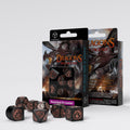 Q Workshop Dragons Modern Dice Set: Obsidian