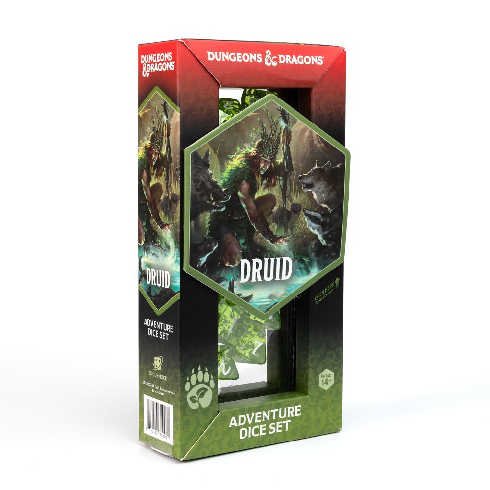 Sirius D&D Adventure Dice Druid Green - SDZ2002-11
