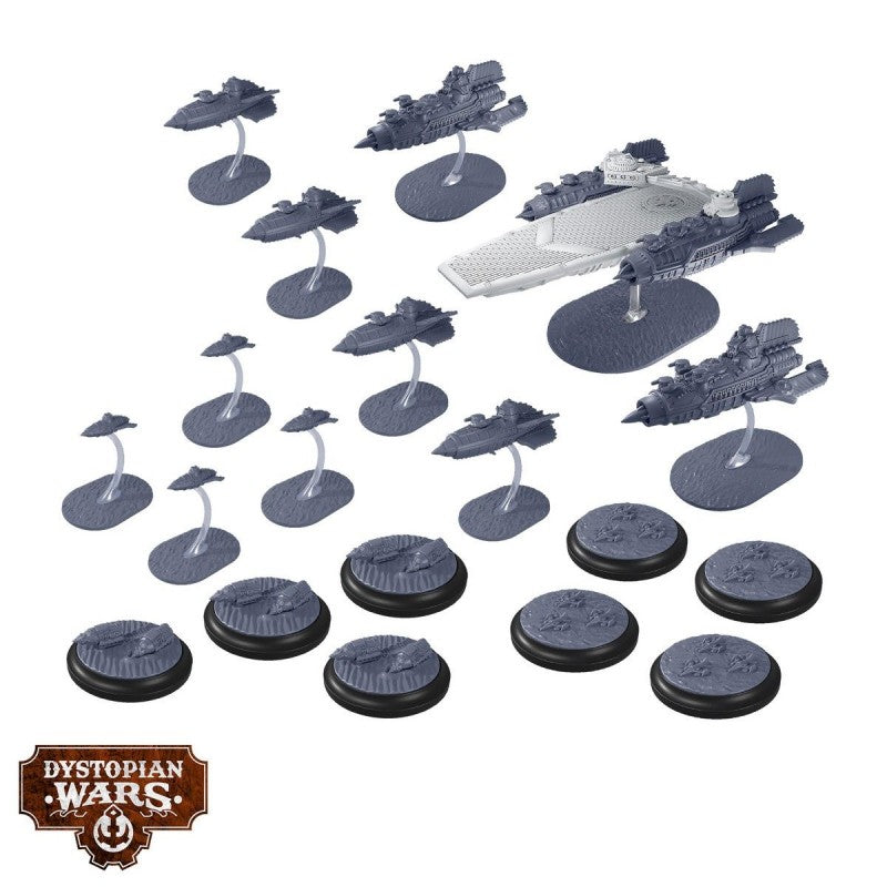 Warcradle DWA270014 Dystopian Wars: Zamiec Battlefleet Set (8996527538413)