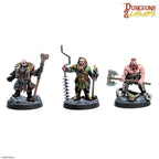Archon Studio DNL0112 Dungeons & Lasers Miniatures Dwarven Miners
