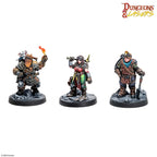 Archon Studio DNL0112 Dungeons & Lasers Miniatures Dwarven Miners