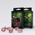 Q Workshop Elvish Translucent & red Dice Set