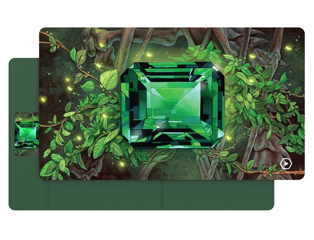 Heavy Play ETB-ART-CSEMER ETB Playmat Art Masters Chris Seaman Emerald