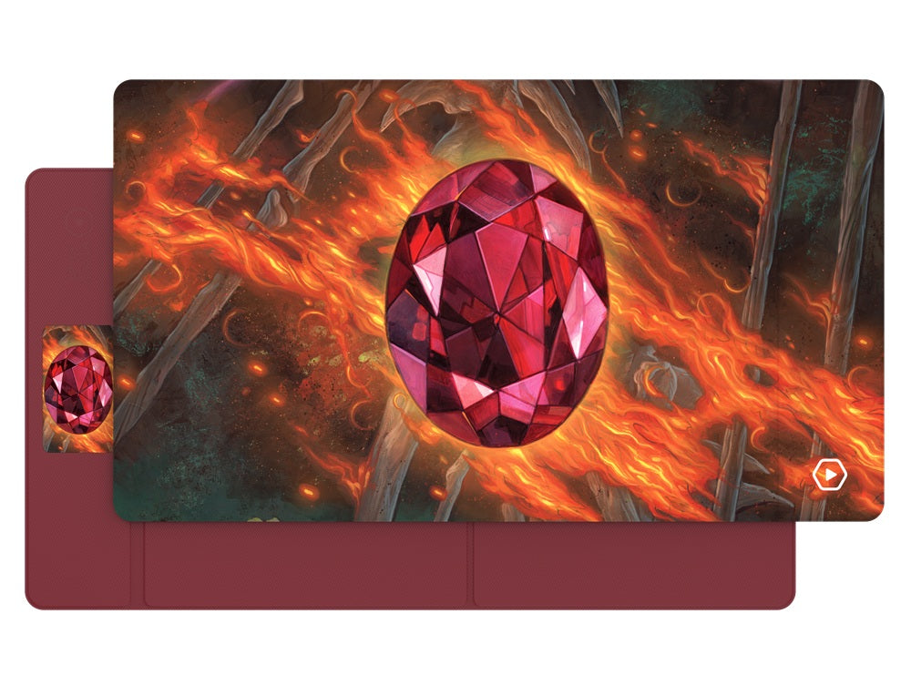Heavy Play ETB-ART-CSRUBY ETB Playmat Art Masters Chris Seaman Ruby