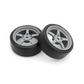 Kyosho FATH705GYD Pre-mounted Drift Tires (5-Spoke Racing Wheels) - 1 Pair (7778912370925)
