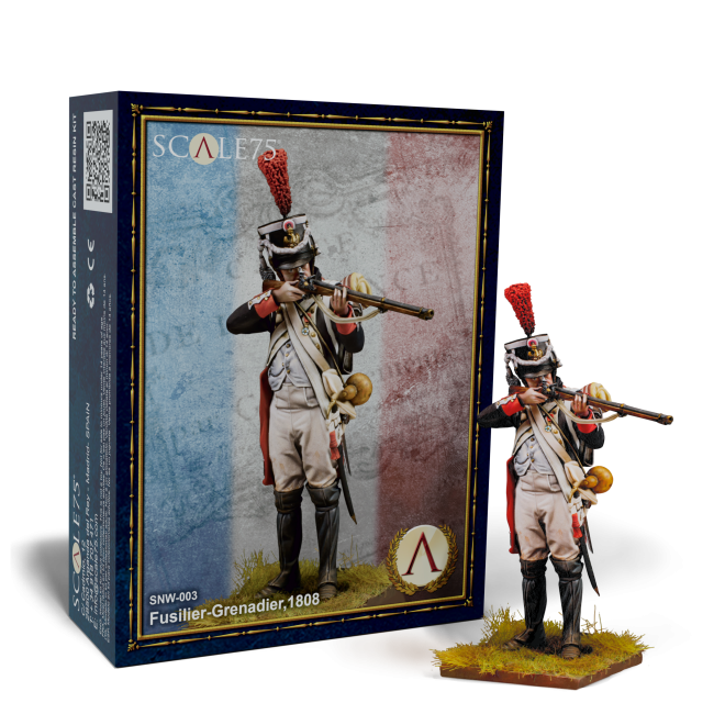 Scale 75 Figures Napoleonic Fusilier-Grenadier 1808 75mm