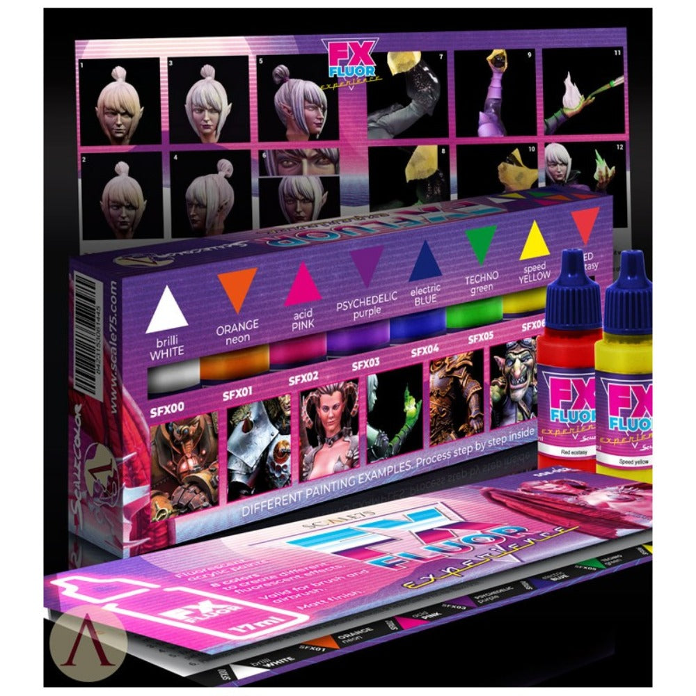 Scale 75 Scalecolor FX Fluor Experience Paint Set (3)