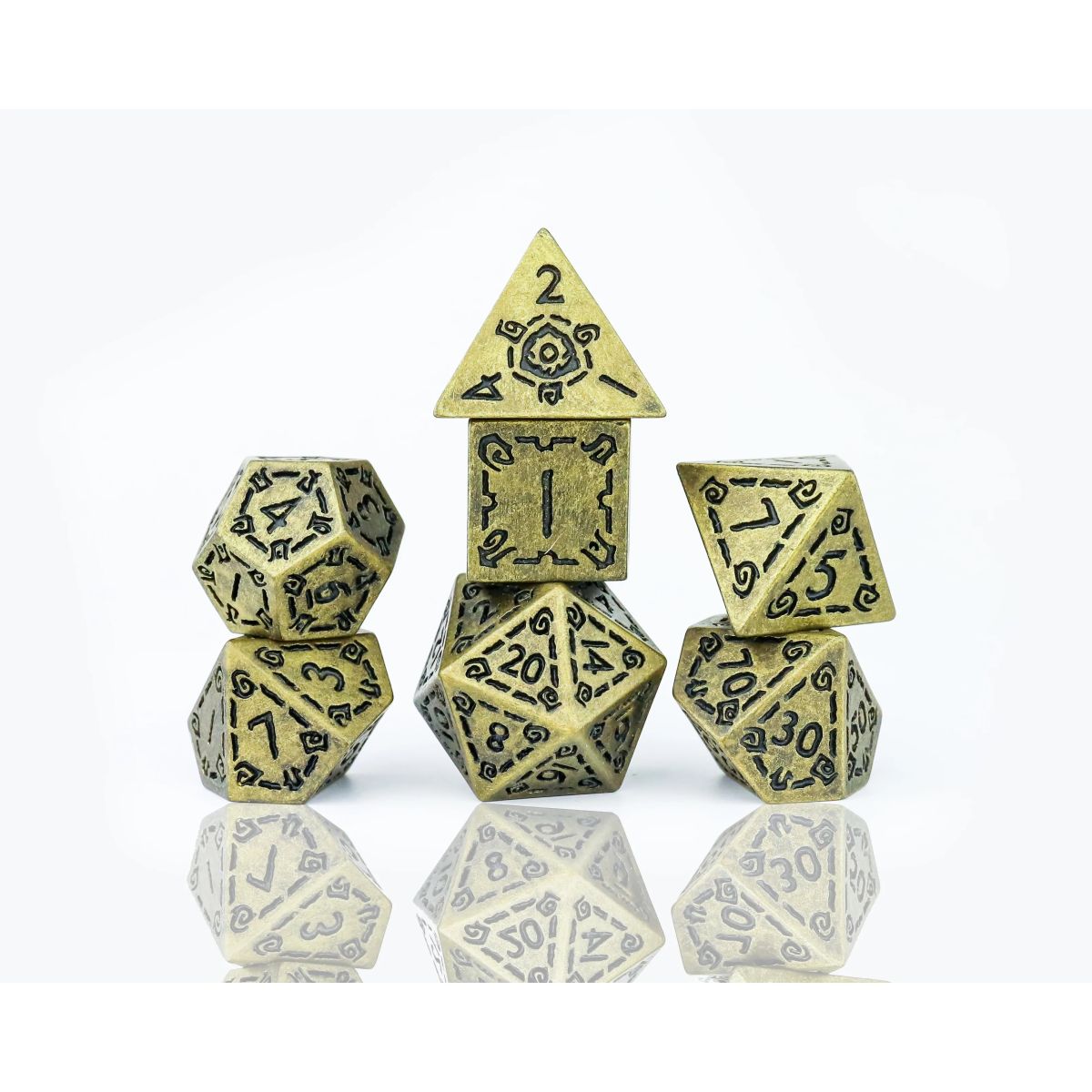 Sirius Dice Set Illusory Metal: Gold - SDZ0017-03