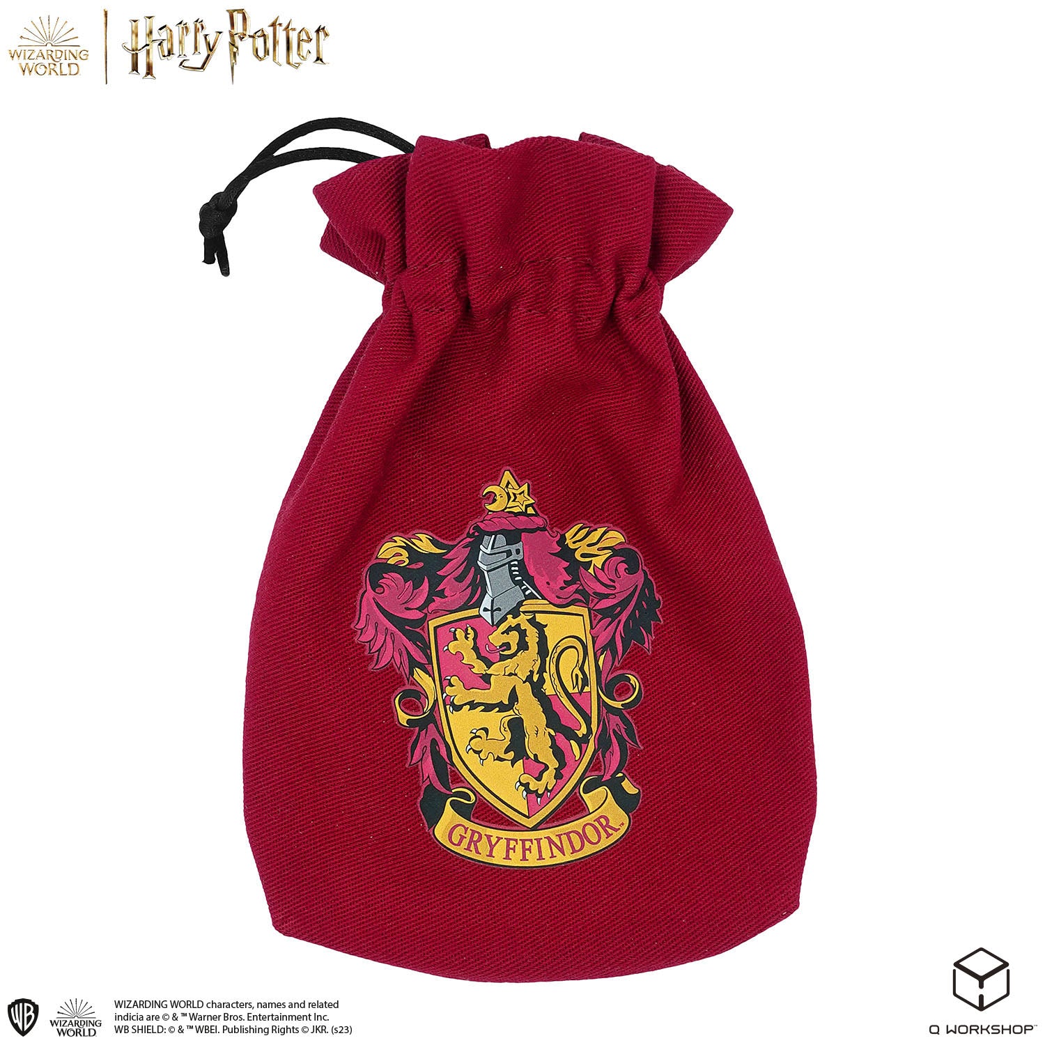 Q Workshop Harry Potter. Gryffindor Dice & Pouch