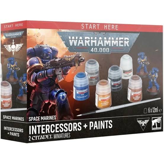 Games Workshop Warhammer 40 000 60-11 Space Marines: Intercessors + Paints