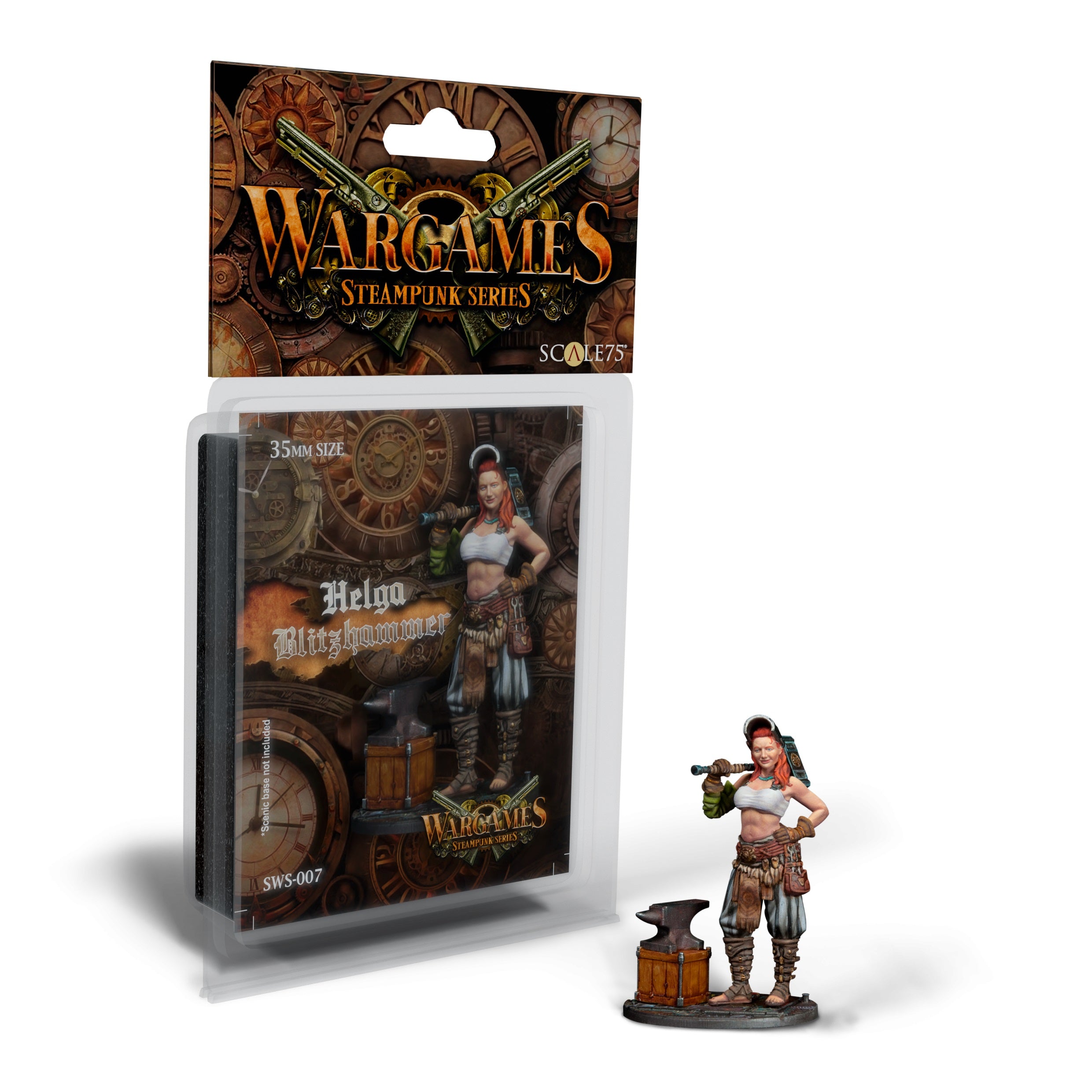 Scale 75 Figures Steampunk Wargames Helga Blitzhammer 35mm (4)