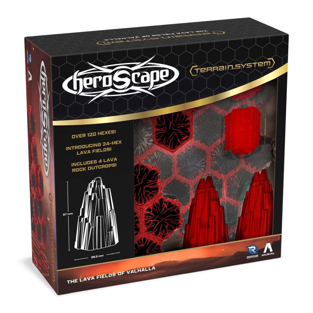 Heroscape RGS02792 The Lava Fields of Valhalla Terrain Expansion